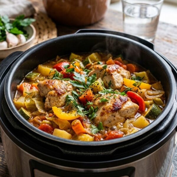Рагу с курицей в мультиварке