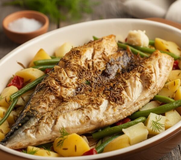 Скумбрия в мультиварке с картофелем