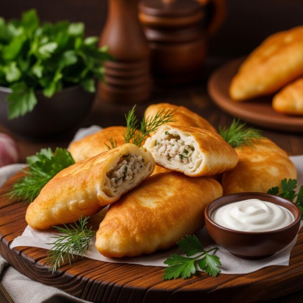 Пирожки с куриным фаршем