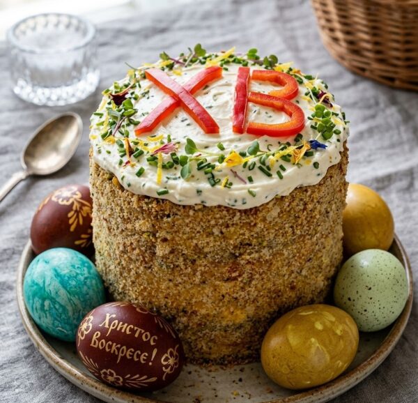 Салат “Пасхальный кулич”