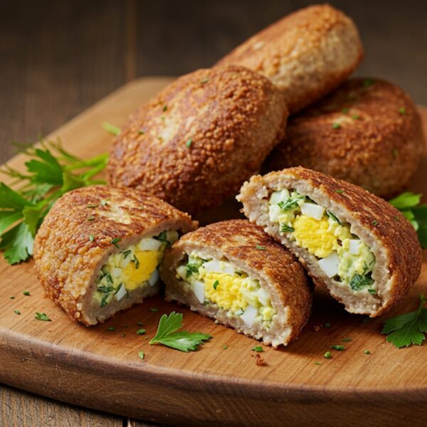 Гречаники с начинкой из яиц