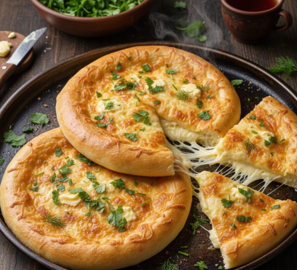 Хачапури по-мегрельски на мацони,