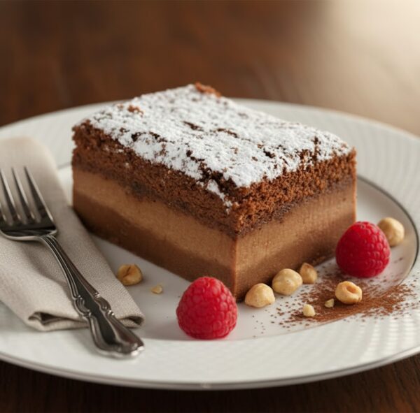 Шоколадное умное пирожное