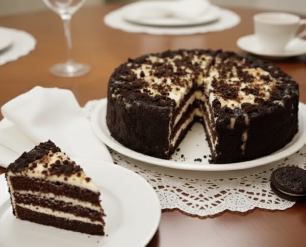 Шоколадный торт с варёной сгущёнкой