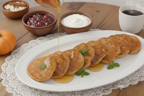 Овсяно-тыквенные оладьи