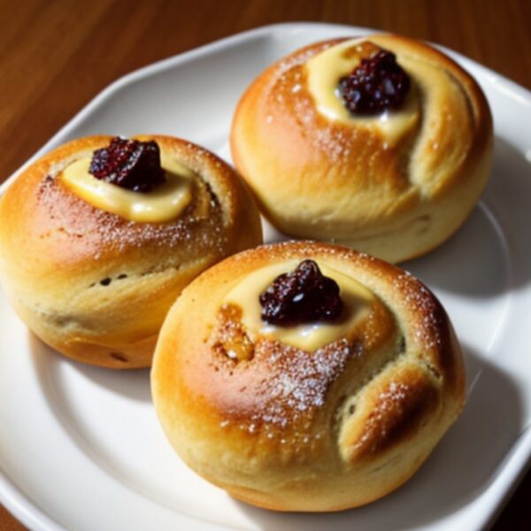 Финские плюшки с заварным кремом