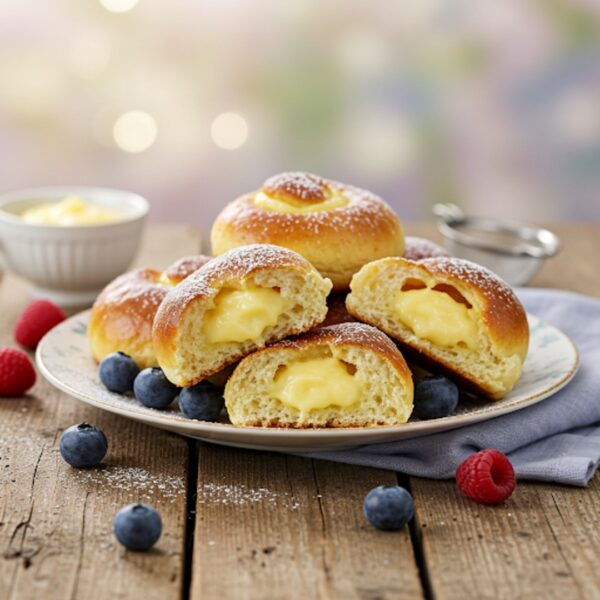 Финские плюшки с заварным кремом