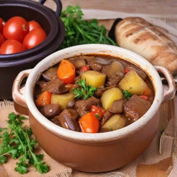 Чанахи из говядины в горшочке