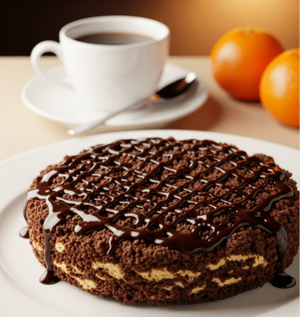 Шоколадный торт с апельсиновым кремом