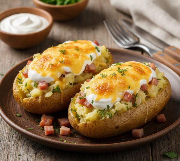 Картофель «Фаршированная Лодочка»