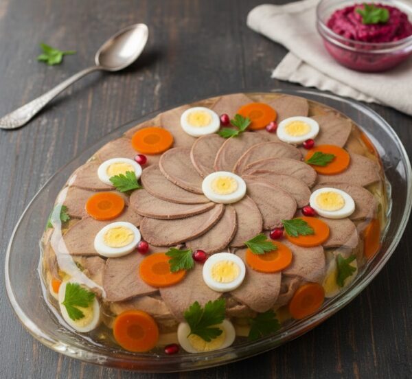 Заливное из языка