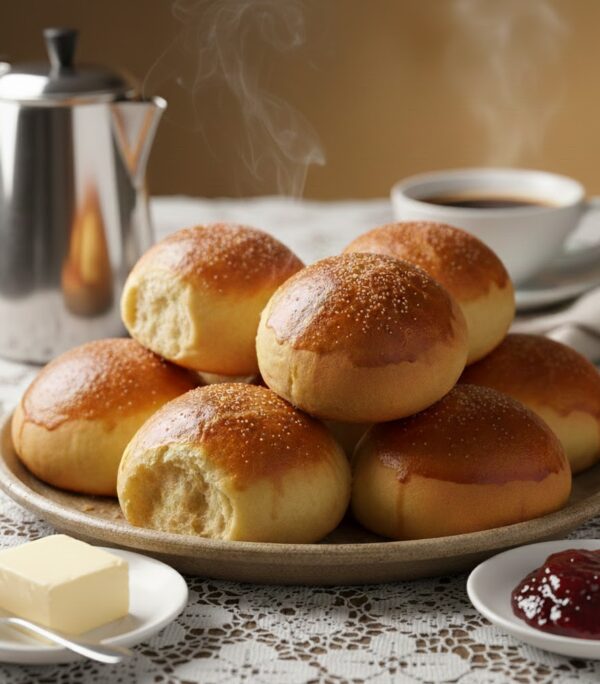 Домашние сдобные булочки