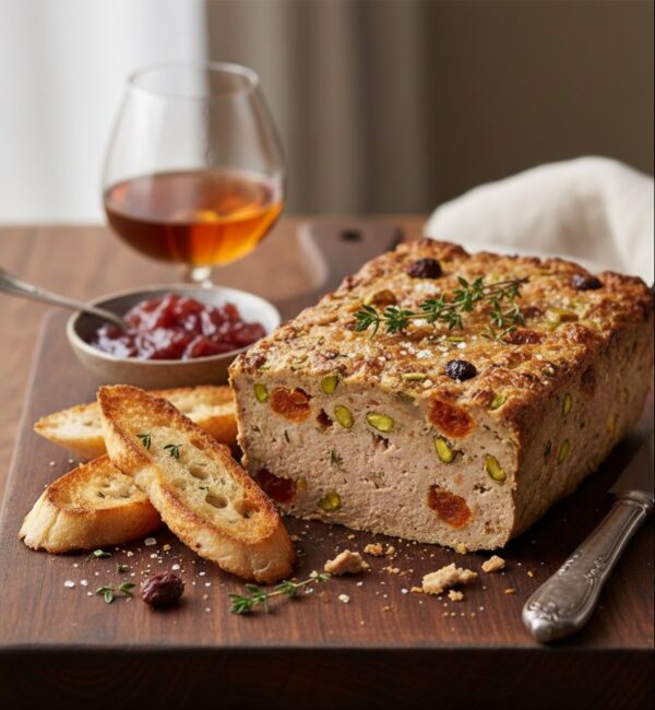 Паштет из кролика с фисташками и курагой