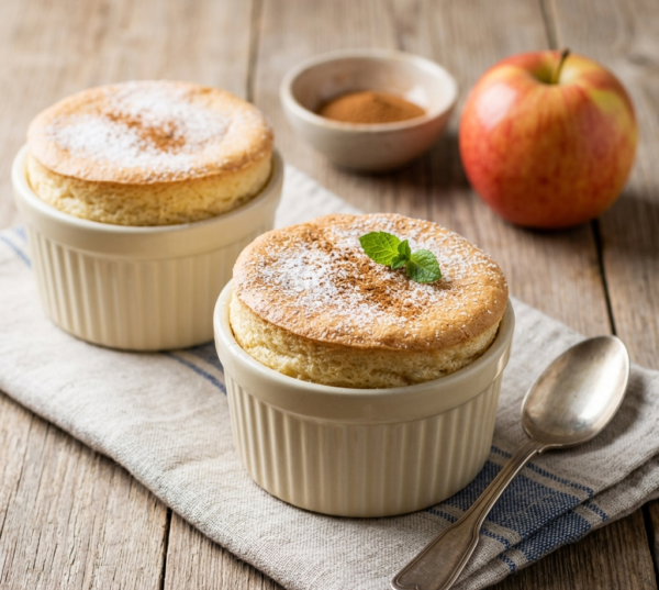 Яблочное суфле с корицей
