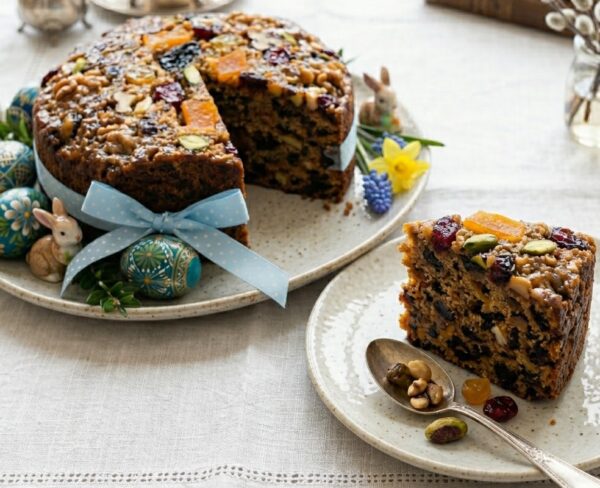 Пряный кекс с ромом и орехами