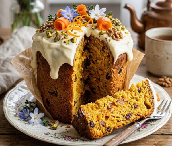 Пряный морковный кулич